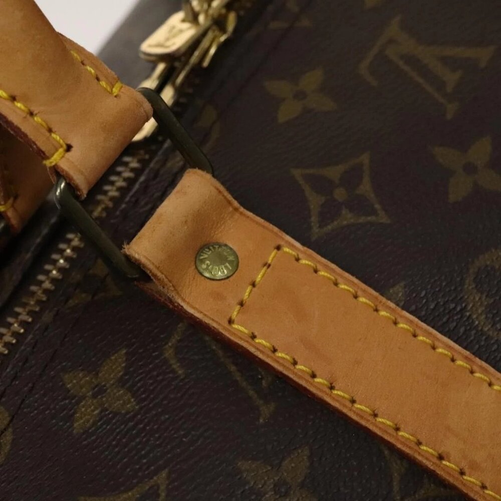 LOUIS VUITTON Monogram Keepall 55 Boston Bag M41424 LV Auth 123478 - Picture 10 of 16